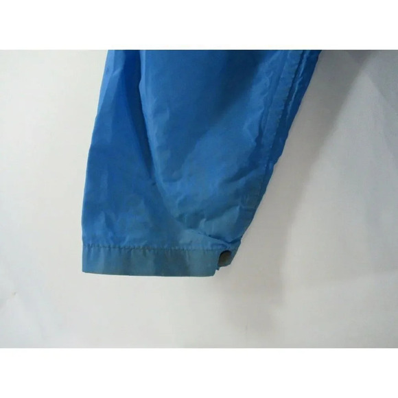 REI Co-op Rain Shell Blue Mens Vintage Raincoat Zip-up w Hood Nylon Small Jacket - Picture 4 of 12